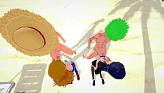 Nami Robin Hot Foursome Fucked Missionary Doggystyle Cumshots?