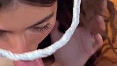 ex girlfriend's sloppy deepthroat blowjob captured on mobile