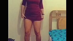 my christmas gift slut begs for my huge cock