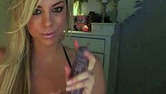 The Incredible Webcam Tease of Gisele's Massive Amateur Tits