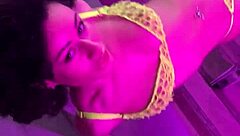 Hot Girl Fingers Pussy in Passionate Striptease