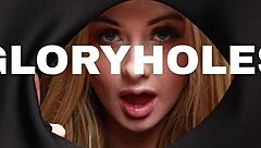 british blonde college babe sucks neighbor cock in lingerie panties orgasm