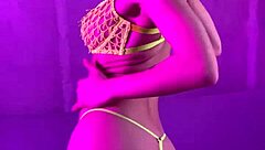 Hot Girl Fingers Pussy in Passionate Striptease