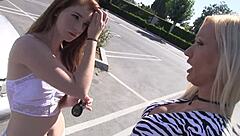 runaway lesbians zoey portland and ava sparxxx lick wet asses