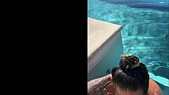 girlfriend's public deepthroat bj at costa rica infinity pool