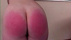 shawndelle stripped uniform exposes hairy pussy paddled hard