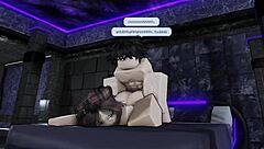 slut rides monster cock to double cum on roblox