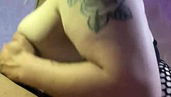 blonde with huge tits deepthroats black cock homemade