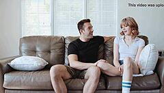 Tall Lena Anderson Rides Monster Cock Reverse Cowgirl Hard