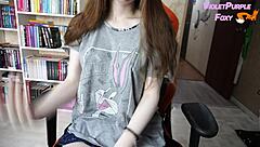 petite blonde teases nipples and pussy to shaking orgasms