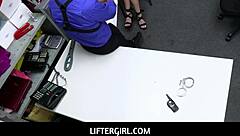 liftergirl thief seduces officers for cocksucking threesome escape
