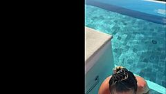 girlfriend's public deepthroat bj at costa rica infinity pool