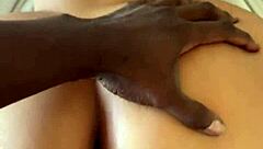 Sexy asian star rides monster black cock to creampie anal bliss