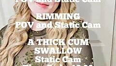 Kimmi Rims Asshole Deep Before Swallowing Cum Load