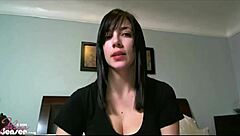 Jelena Jensen Vibes Pussy While Teasing Big Natural Tits