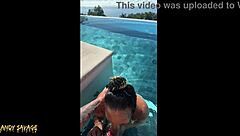 girlfriend's public deepthroat bj at costa rica infinity pool