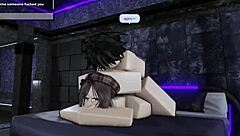 slut rides monster cock to double cum on roblox