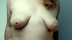 barely handles massive 22cm dildo stretch