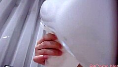 quarantine girl teases hairy pussy on webcam solo