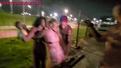 amateur group hangs out at beach and street spots in bahia with hot friends having fun