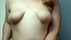 barely handles massive 22cm dildo stretch