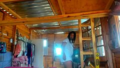 Big Ass Ebony Milf Teases In Tight Panties