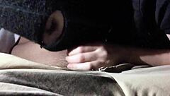 Girlfriend's Wild Femdom Deepthroat Blowjob in Car