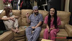 Blaire Celeste Bound Nurse Tickled And Gaped Backstage