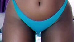 Athletic Fitness Solo Girl Flexes Seductive Curves