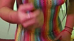 latina gapes ass with huge zucchini till cum squirt