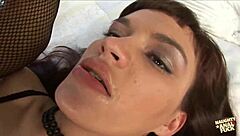 Brunette's ass dildo divine as pussy gets fucked emotionally