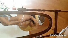 LEXIDONA STRIPS TEASING IN MIRROR FOR HOMEMADE CZECH FUN