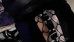 skinny latina smokes cigarette in lingerie solo first time tease