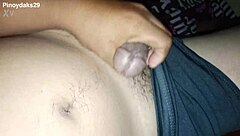 Hairy Natural Cock Hardens for Intense Homemade Pounding