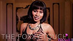 jenna foxx teases her gaping pussy while playing with big tits solo