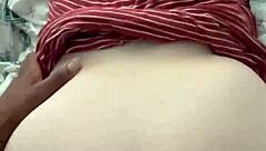 bbw moans quietly taking big black cock doggystyle with sons nearby