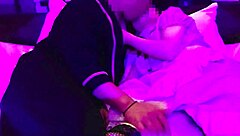 Cosplay net tights waitress creampied doggy with blowjob cunnilingus