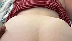 bbw moans quietly taking big black cock doggystyle with sons nearby