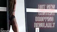 Sexy Ebony Amateur Twerks Massive Black Ass in Lingerie