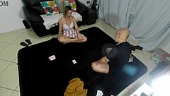 Game Over! Naked Blonde Drips Cum After Wild Party Fingering!