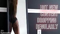 Sexy Ebony Amateur Twerks Massive Black Ass in Lingerie