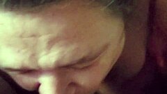 bbw slurps fat cock deep in sloppy blowjob action