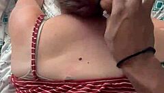 bbw moans quietly taking big black cock doggystyle with sons nearby