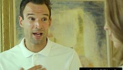 Shocked Lena Paul Discovers Ex's Oiled Massage Turns Erotic