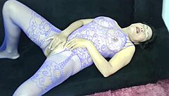 thaiger milf rubs her huge natural tits to solo orgasm