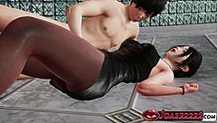 Josephine Pantyhose 3D Hentai Office Dildo Squirt Lick