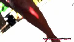 Poizon Ivy Gags on Don Whoe's Massive Black Cock in Yard