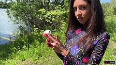 Outdoor Anal Creampie With Toys Makes Me Squirt Three Times