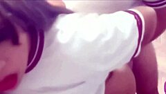 New Schoolgirl's Big Ass Tits Fucked Hard Homemade!