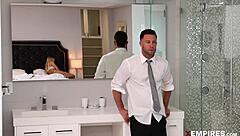 Blake Blossom's Shy Petite Blonde Cheating Deepthroat Fuck